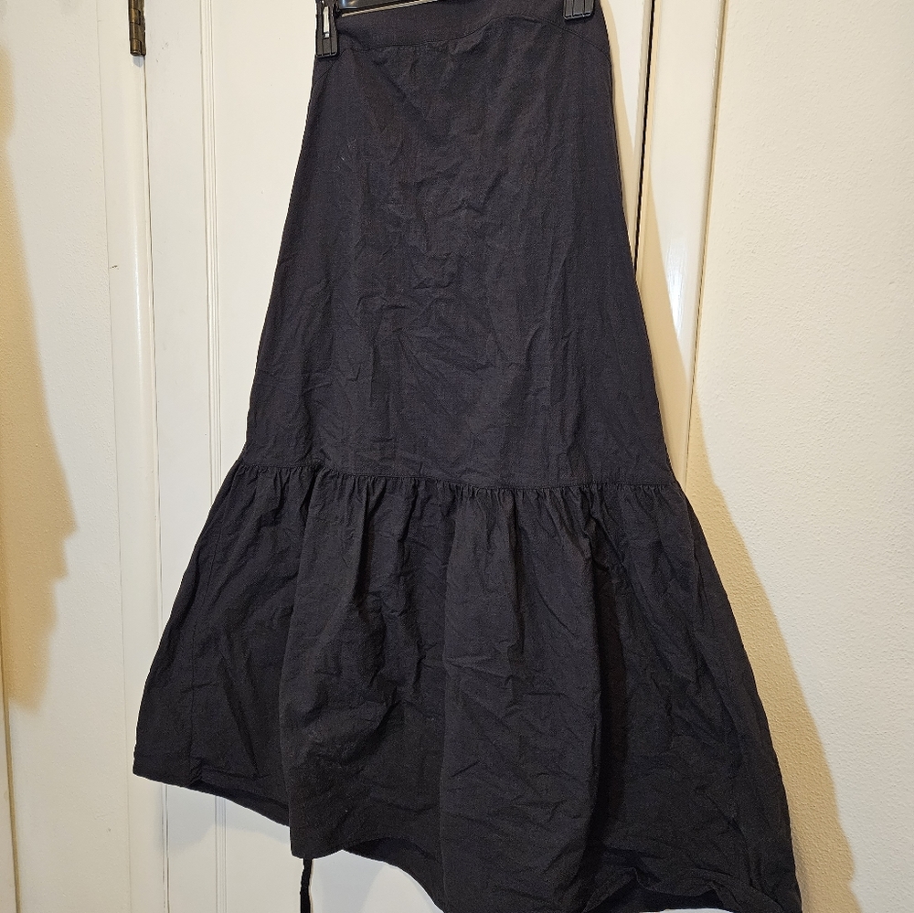 Everlane black cotton strappy sundress